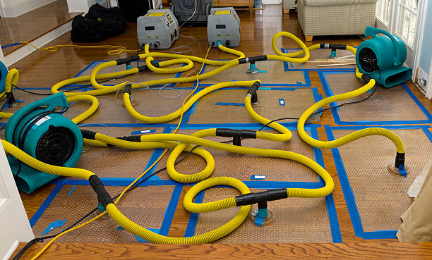 Professional Storm Water Damage Restoration technician working in Stanford, CA